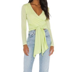Lovers + Friends Lime Green Top